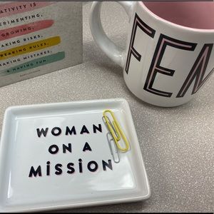 Girl power mug and trinket dish